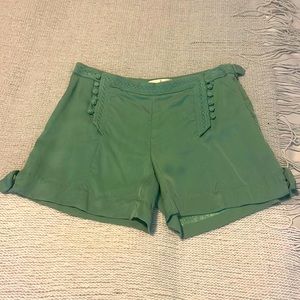 Olive green high waisted shorts
